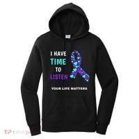 Ribbon Your Life Matters Gift Cool Gift Women's Hoodie thumb 0