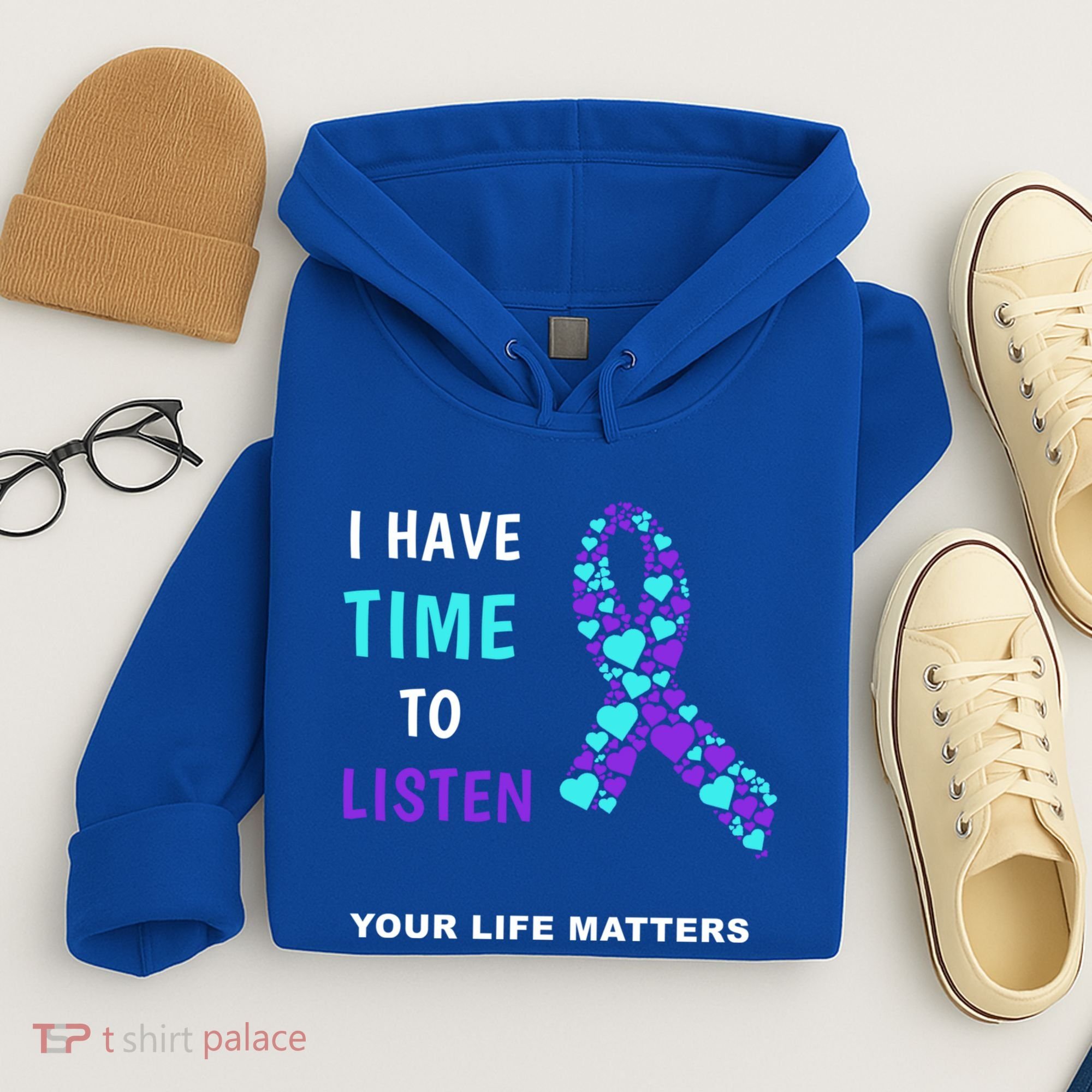 Ribbon Your Life Matters Gift Cool Gift Hoodie