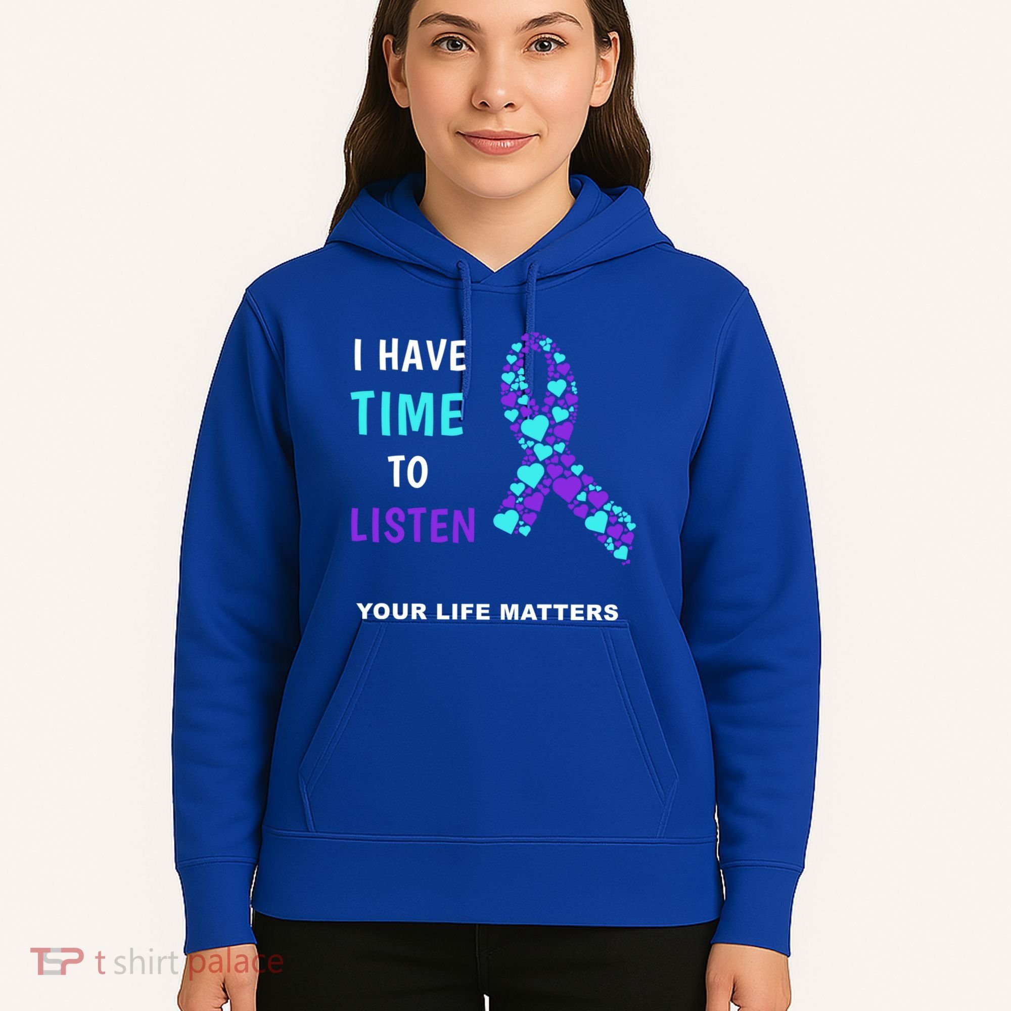 Ribbon Your Life Matters Gift Cool Gift Hoodie