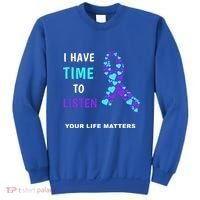 Ribbon Your Life Matters Gift Cool Gift Sweatshirt thumb 0