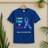 Ribbon Your Life Matters Gift Cool Gift T-Shirt thumb 2