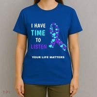 Ribbon Your Life Matters Gift Cool Gift T-Shirt thumb 4