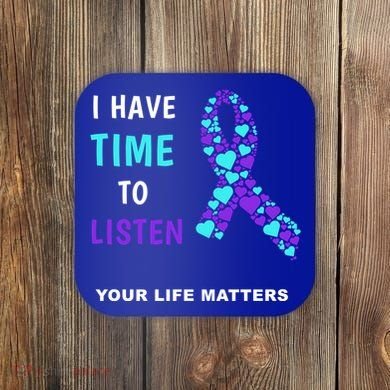 Ribbon Your Life Matters Gift Cool Gift Coaster