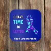 Ribbon Your Life Matters Gift Cool Gift Coaster thumb 0