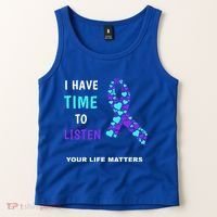 Ribbon Your Life Matters Gift Cool Gift Tank Top thumb 2