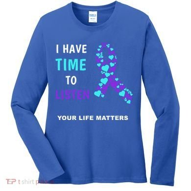 Ribbon Your Life Matters Gift Cool Gift Women's Long Sleeve Shirt