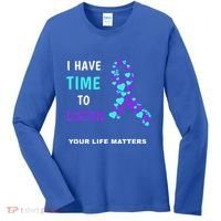 Ribbon Your Life Matters Gift Cool Gift Women's Long Sleeve Shirt thumb 0