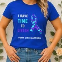 Ribbon Your Life Matters Gift Cool Gift Women's T-Shirt thumb 2