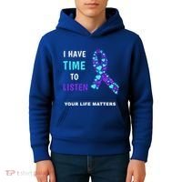 Ribbon Your Life Matters Gift Cool Gift Kids Hoodie thumb 4