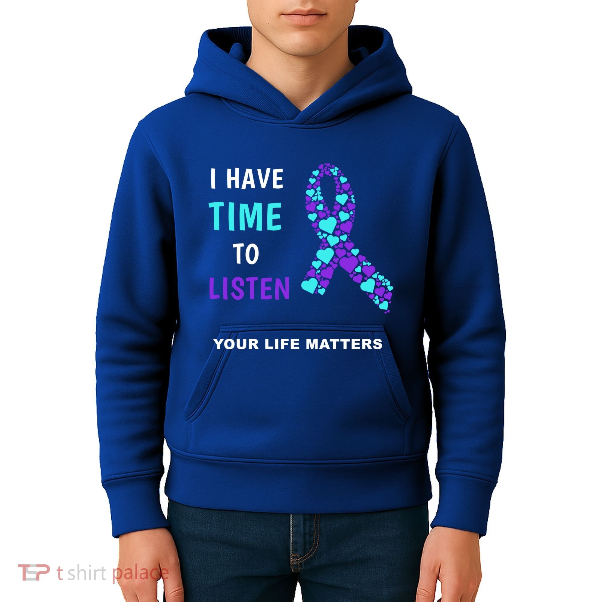 Ribbon Your Life Matters Gift Cool Gift Kids Hoodie