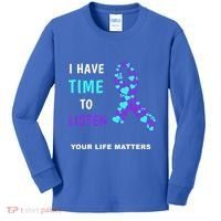Ribbon Your Life Matters Gift Cool Gift Kids Long Sleeve Shirt thumb 0
