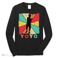 Retro Yoyo Lover Yoyo Toy Game Pastime Gift Yoyo Long Sleeve Shirt thumb 0