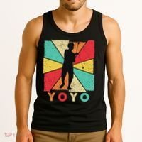 Retro Yoyo Lover Yoyo Toy Game Pastime Gift Yoyo Tank Top thumb 3