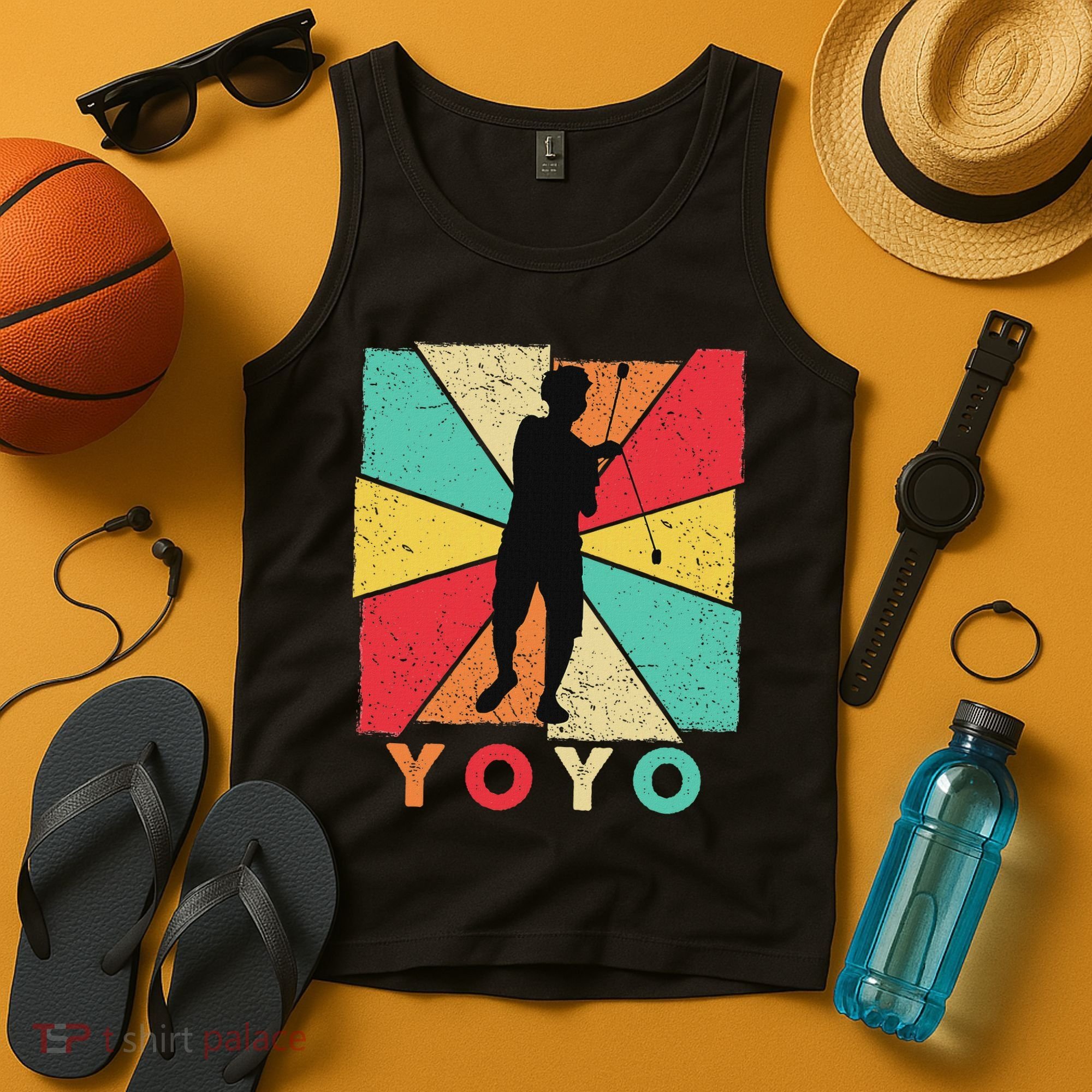Retro Yoyo Lover Yoyo Toy Game Pastime Gift Yoyo Tank Top