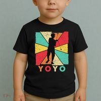Retro Yoyo Lover Yoyo Toy Game Pastime Gift Yoyo Toddler T-Shirt thumb 2