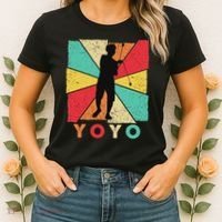 Retro Yoyo Lover Yoyo Toy Game Pastime Gift Yoyo Women's T-Shirt thumb 2