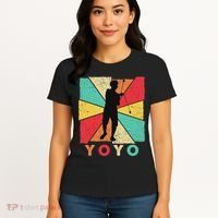 Retro Yoyo Lover Yoyo Toy Game Pastime Gift Yoyo Women's T-Shirt thumb 4