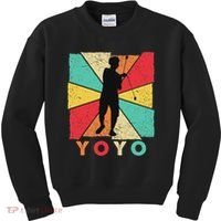 Retro Yoyo Lover Yoyo Toy Game Pastime Gift Yoyo Kids Sweatshirt thumb 0