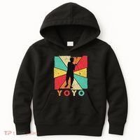 Retro Yoyo Lover Yoyo Toy Game Pastime Gift Yoyo Kids Hoodie thumb 0