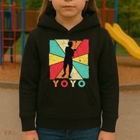 Retro Yoyo Lover Yoyo Toy Game Pastime Gift Yoyo Kids Hoodie thumb 3