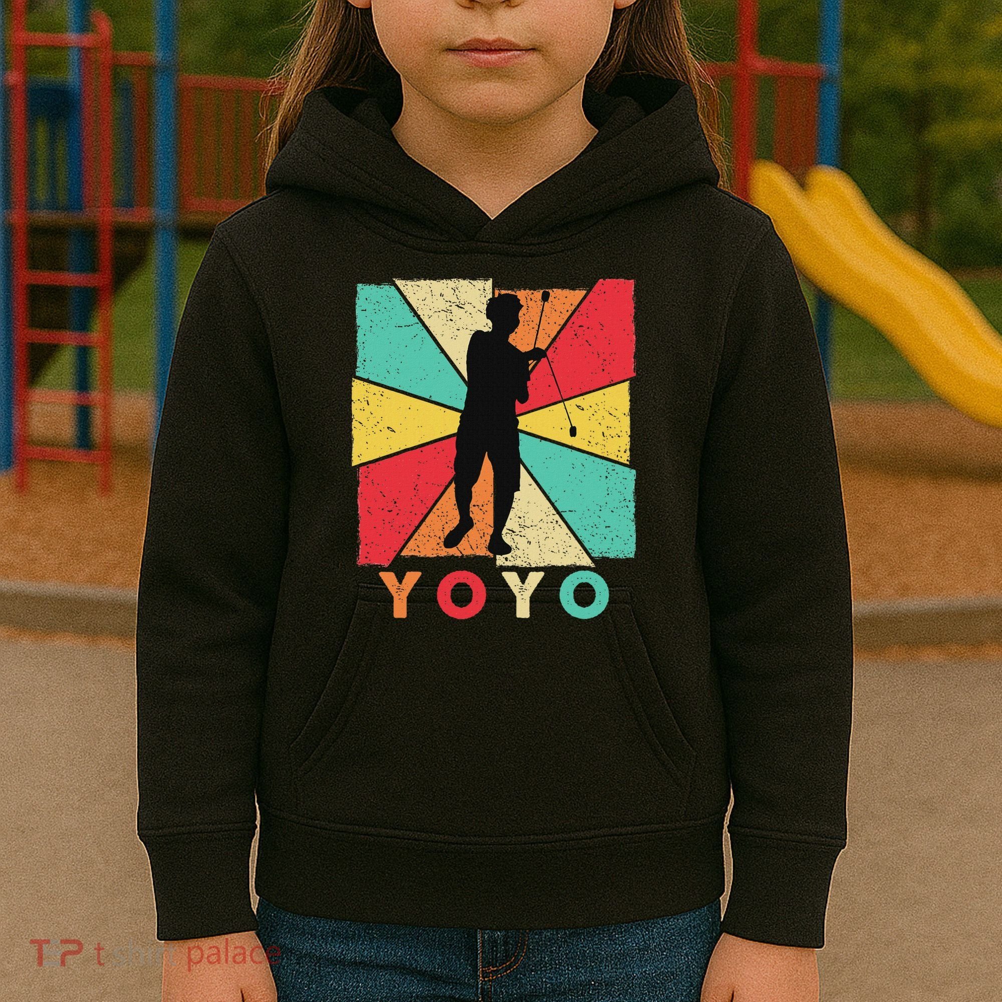Retro Yoyo Lover Yoyo Toy Game Pastime Gift Yoyo Kids Hoodie