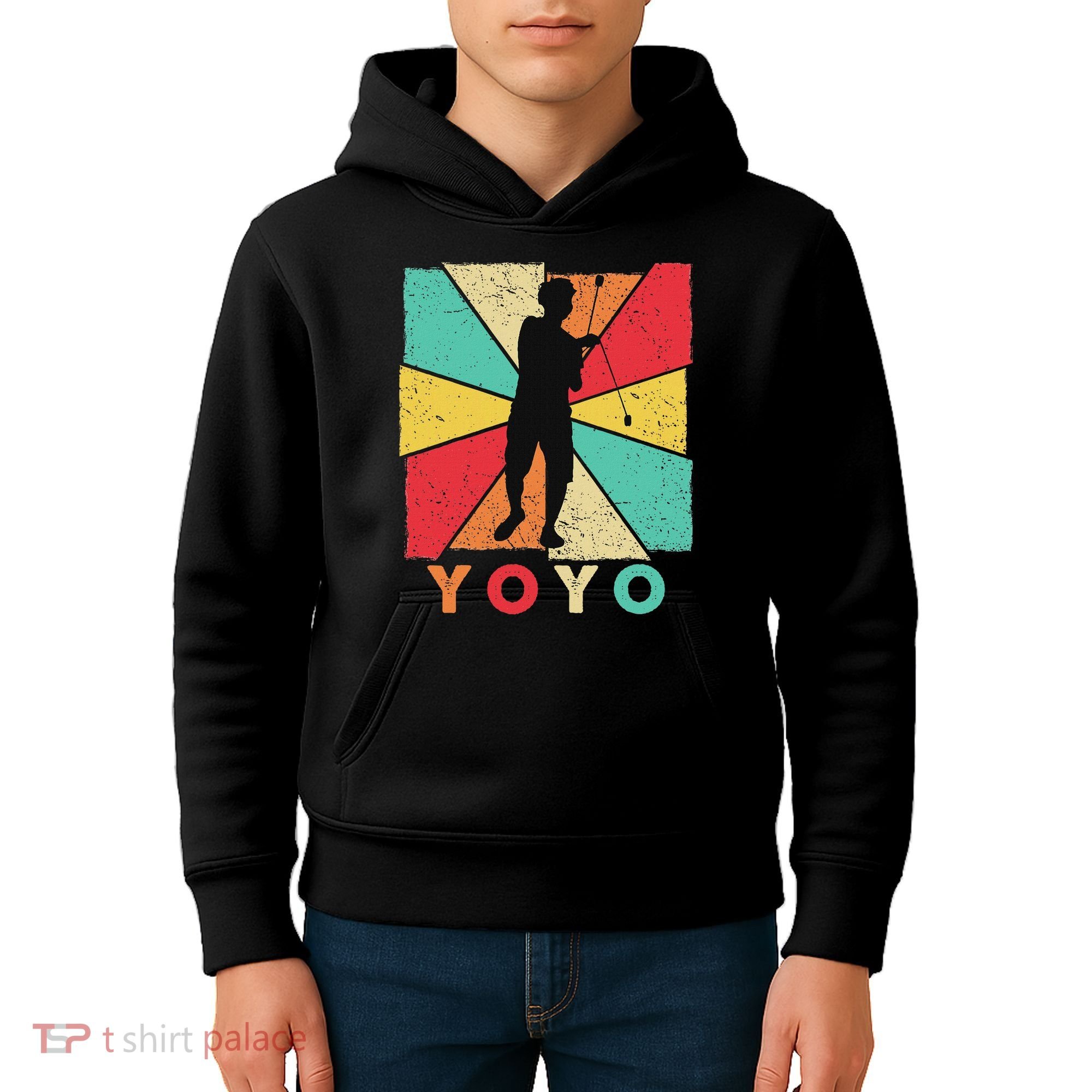 Retro Yoyo Lover Yoyo Toy Game Pastime Gift Yoyo Kids Hoodie
