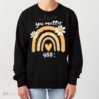 Rainbow You Matter 988 Suicide Prevention Awareness Ribbon Gift Women's Sweatshirt thumb 0