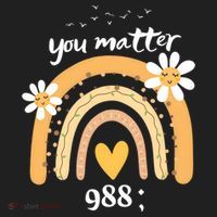 Rainbow You Matter 988 Suicide Prevention Awareness Ribbon Gift Women's Sweatshirt thumb 2