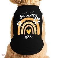 Rainbow You Matter 988 Suicide Prevention Awareness Ribbon Gift Doggie Tank thumb 0