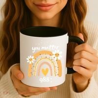 Rainbow You Matter 988 Suicide Prevention Awareness Ribbon Gift Coffee Mug thumb 3