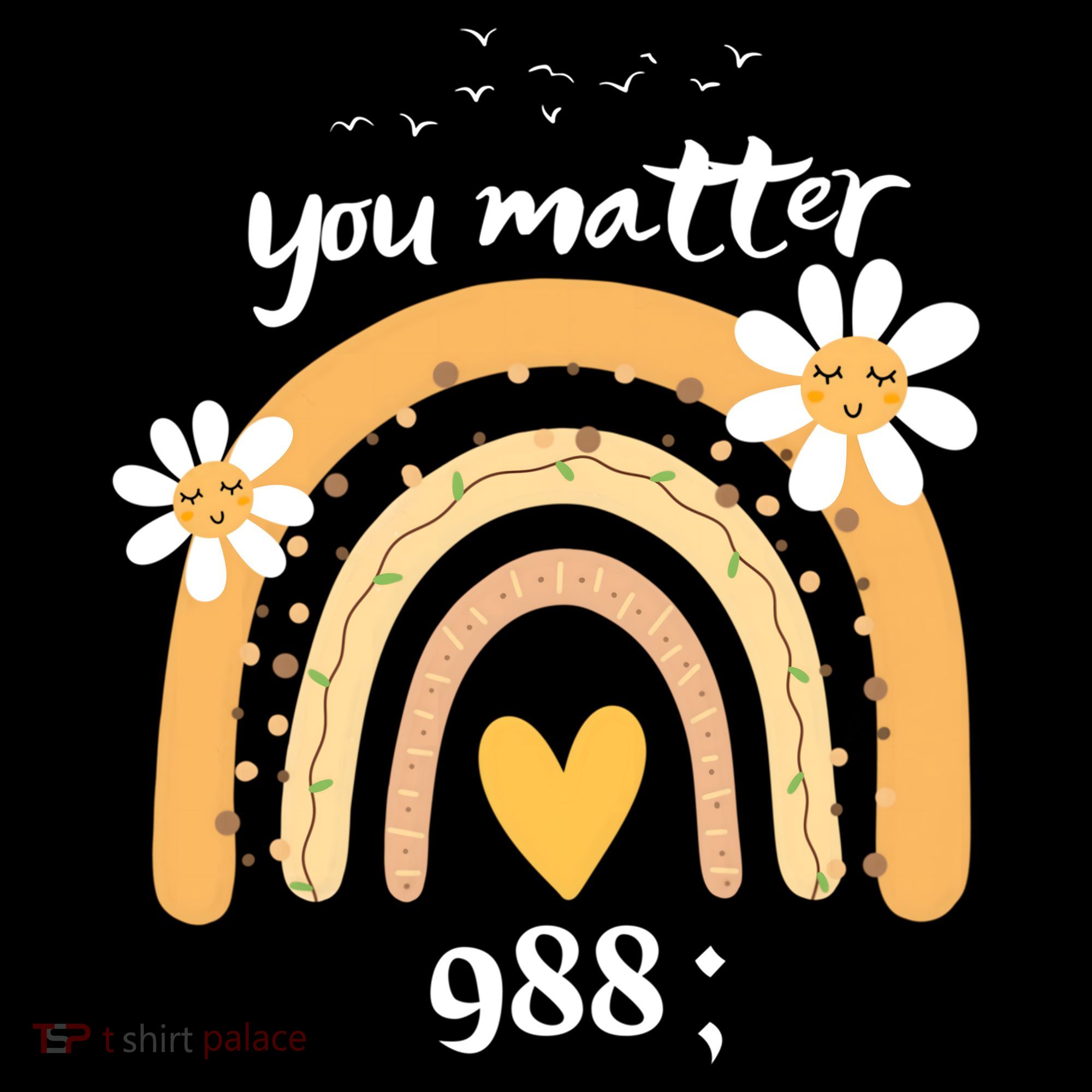 Rainbow You Matter 988 Suicide Prevention Awareness Ribbon Gift Coffee Mug