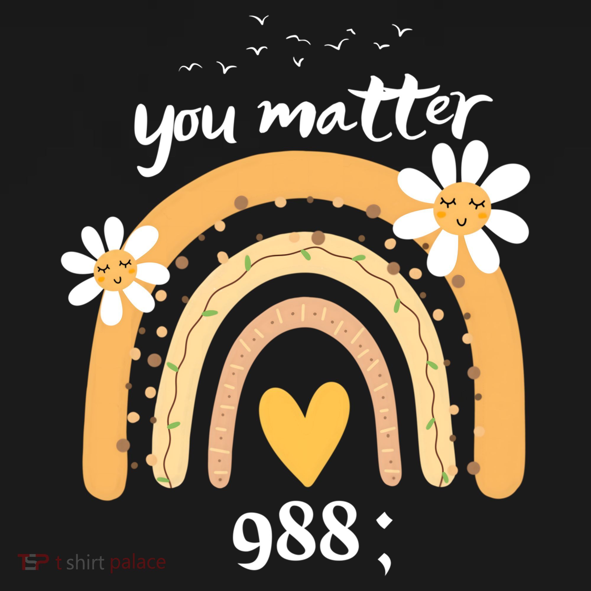 Rainbow You Matter 988 Suicide Prevention Awareness Ribbon Gift Women's Hoodie