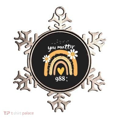 Rainbow You Matter 988 Suicide Prevention Awareness Ribbon Gift Ornament