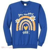 Rainbow You Matter 988 Suicide Prevention Awareness Ribbon Gift Sweatshirt thumb 0