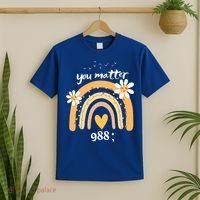 Rainbow You Matter 988 Suicide Prevention Awareness Ribbon Gift T-Shirt thumb 2