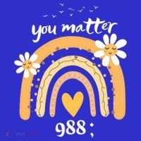 Rainbow You Matter 988 Suicide Prevention Awareness Ribbon Gift Baby Bodysuit thumb 2
