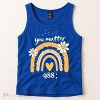 Rainbow You Matter 988 Suicide Prevention Awareness Ribbon Gift Tank Top thumb 2