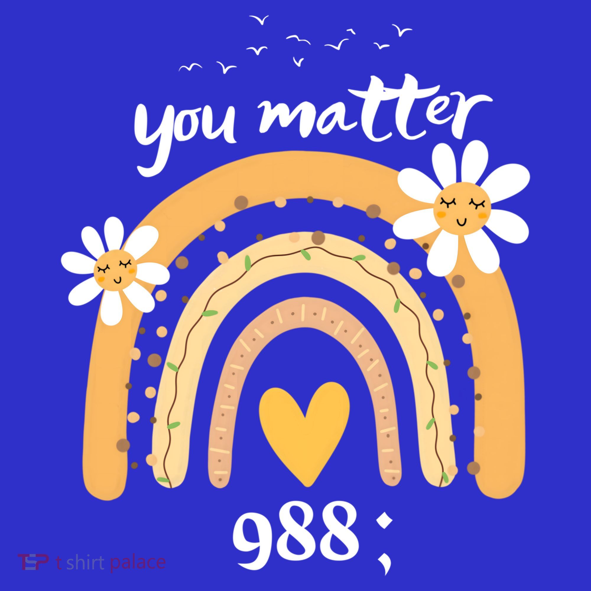 Rainbow You Matter 988 Suicide Prevention Awareness Ribbon Gift Visor
