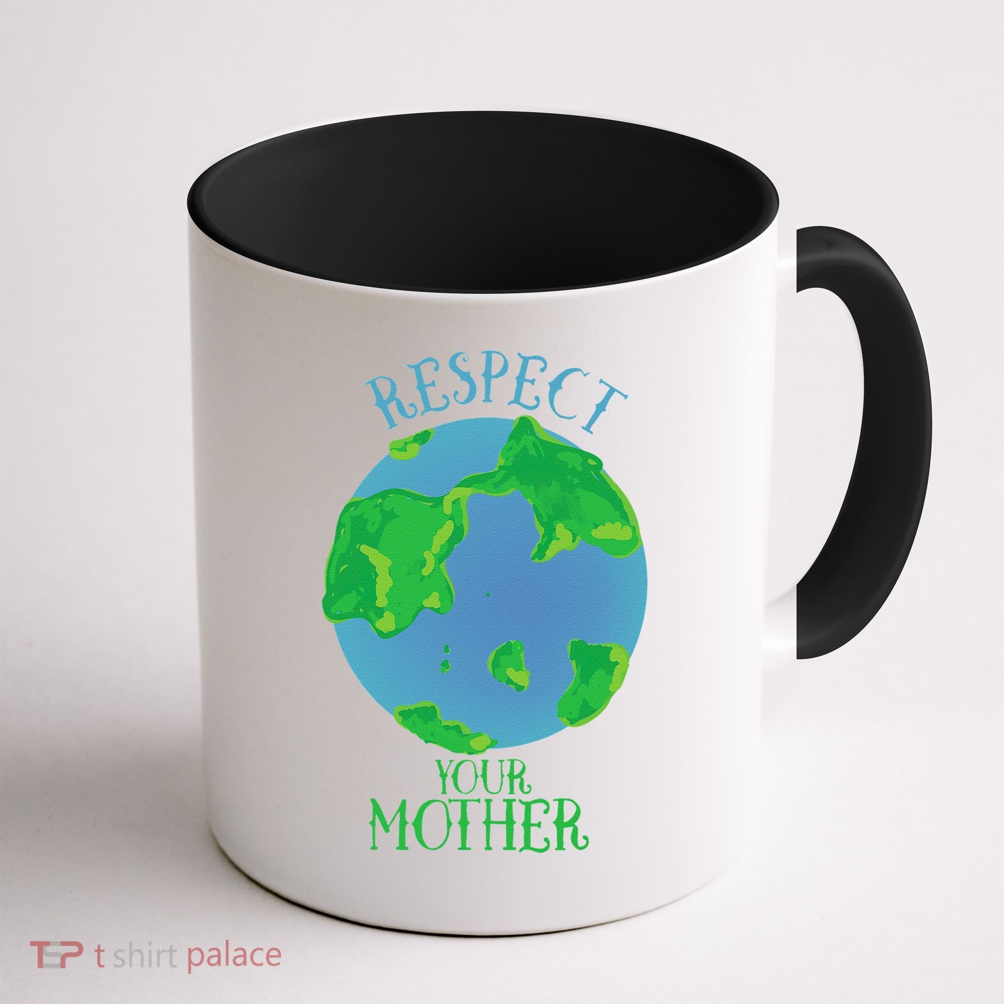 Respect Your Mother Earth Day Artistic Earth Coffee Mug