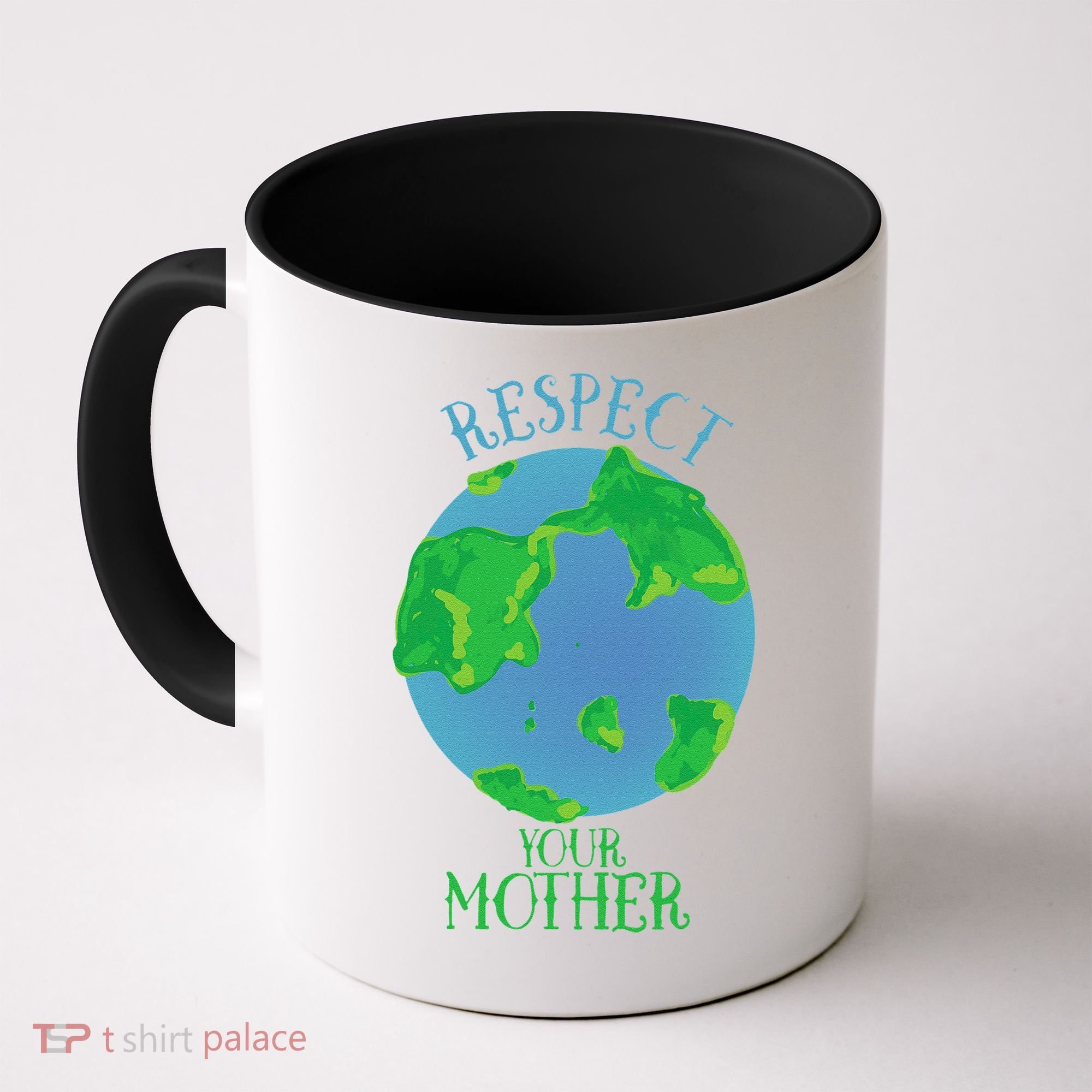 Respect Your Mother Earth Day Artistic Earth Coffee Mug