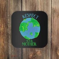 Respect Your Mother Earth Day Artistic Earth Coaster thumb 0