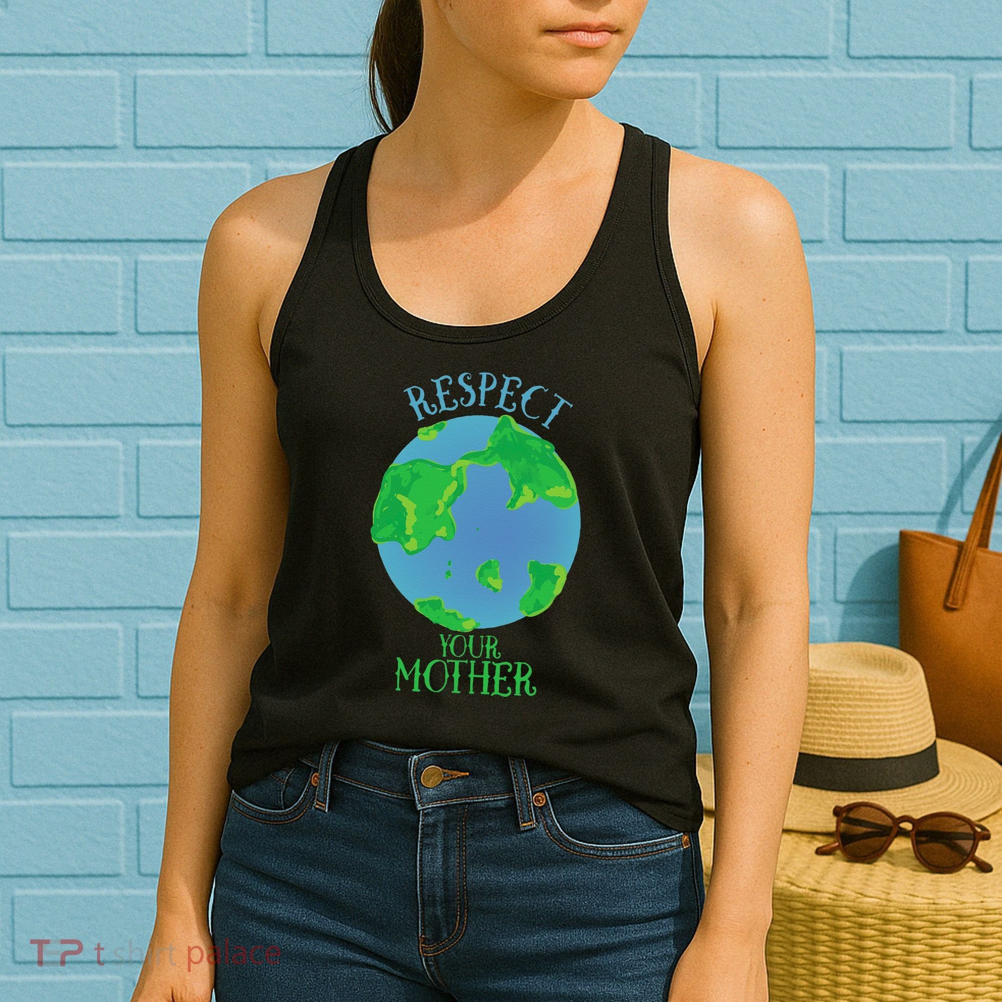 Respect Your Mother Earth Day Artistic Earth Women's Tank Top