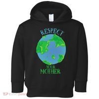 Respect Your Mother Earth Day Artistic Earth Toddler Hoodie thumb 0
