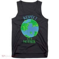 Respect Your Mother Earth Day Artistic Earth Tank Top thumb 0