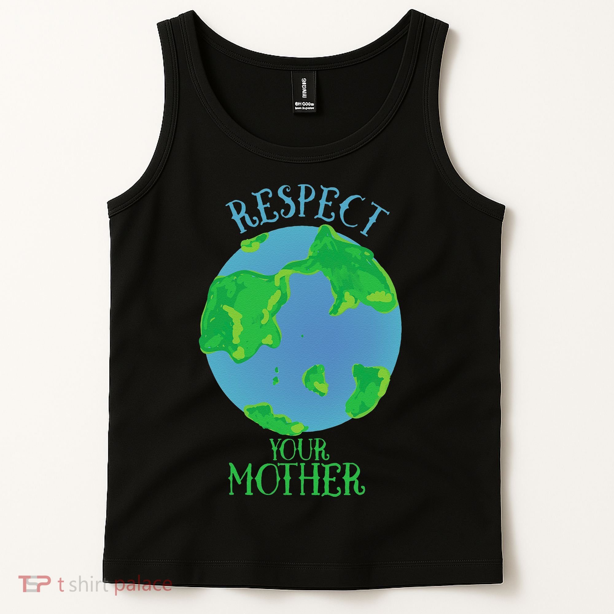 Respect Your Mother Earth Day Artistic Earth Tank Top