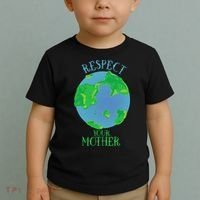 Respect Your Mother Earth Day Artistic Earth Toddler T-Shirt thumb 2