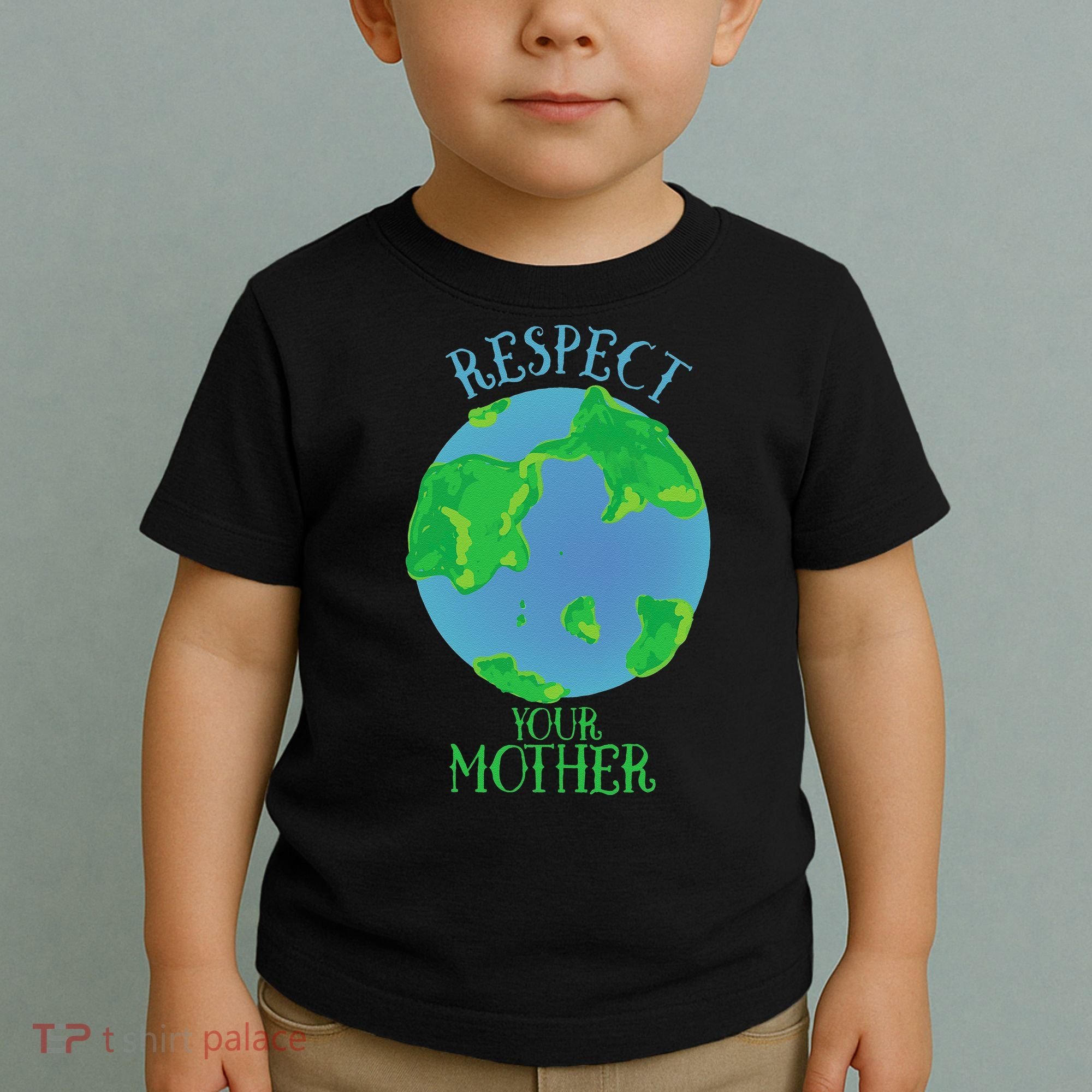 Respect Your Mother Earth Day Artistic Earth Toddler T-Shirt