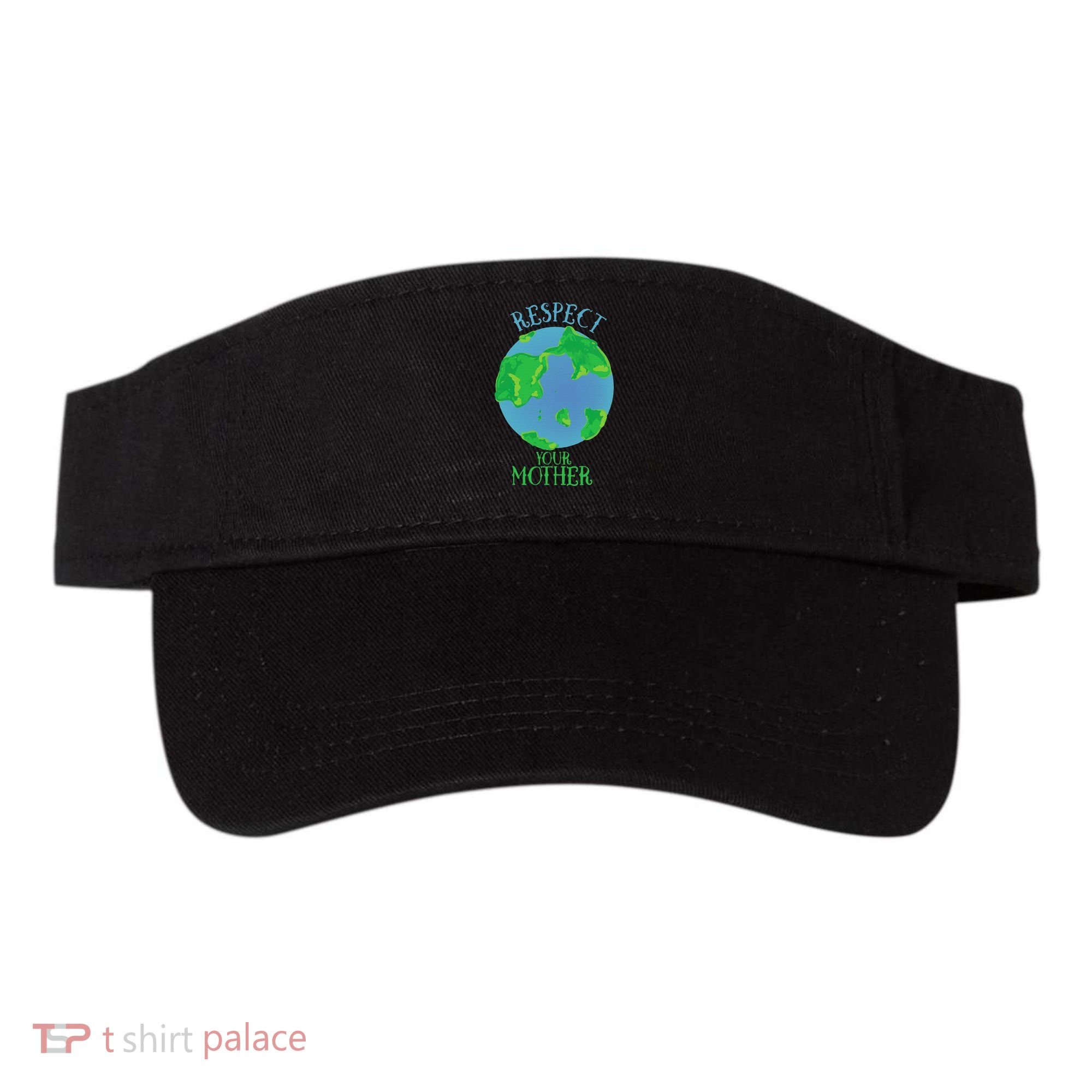 Respect Your Mother Earth Day Artistic Earth Visor