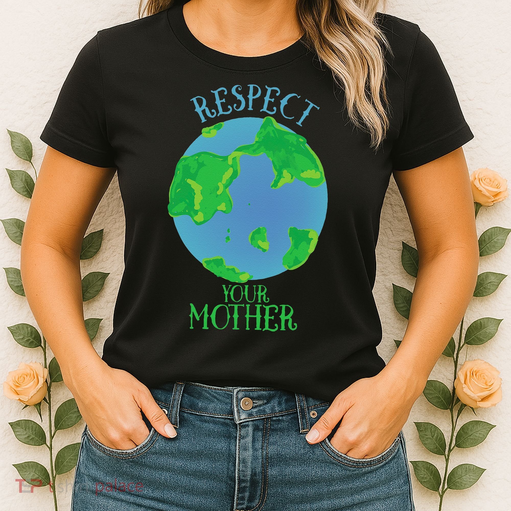 Respect Your Mother Earth Day Artistic Earth Women's T-Shirt