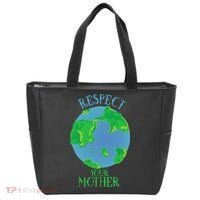 Respect Your Mother Earth Day Artistic Earth Tote Bag thumb 0